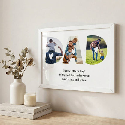 Dad Photo Collage Print Fathers Day Gifts