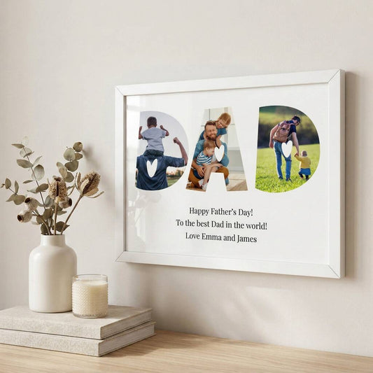 Dad Photo Collage Print Fathers Day Gifts