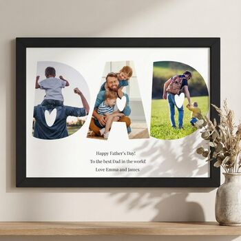 Dad Photo Collage Print Fathers Day Gifts