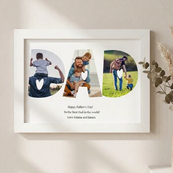 Dad Photo Collage Print Fathers Day Gifts