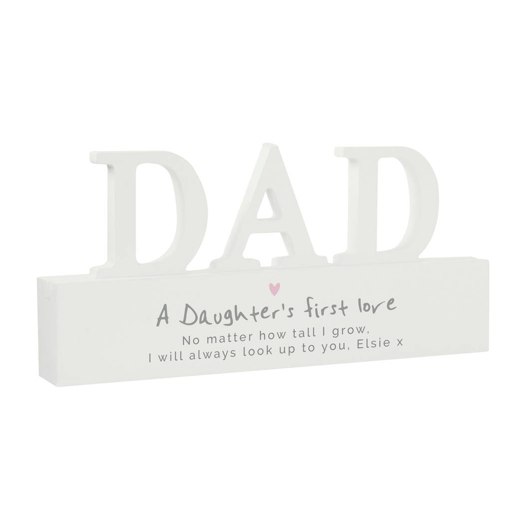 Dad Gifts Daughter's First Love Dad Ornament