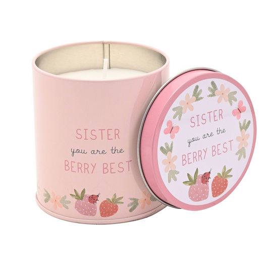 Sister Gifts Tin Candle 8cm x 7.5cm