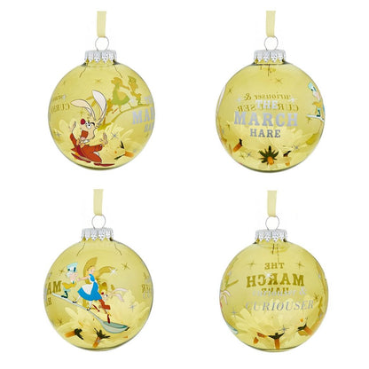 Disney Set of 7 Baubles - Alice In Wonderland