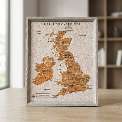 UK Ireland Cork Map Cork Board With Push In Pins