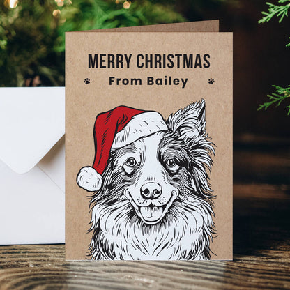 Dog Christmas Cards Pack Personalised
