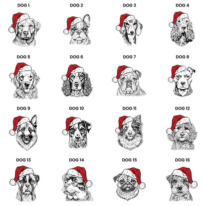 Dog Christmas Cards Pack Personalised