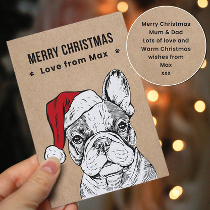 Dog Christmas Cards Pack Personalised