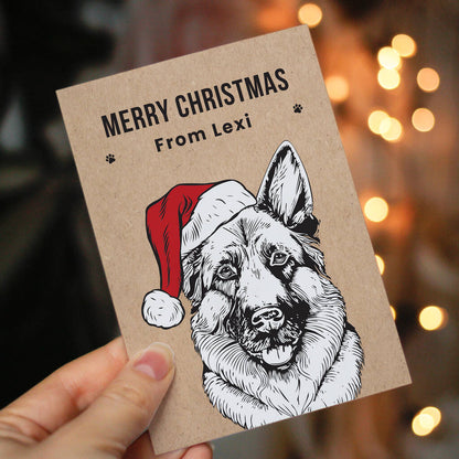 Dog Christmas Cards Pack Personalised