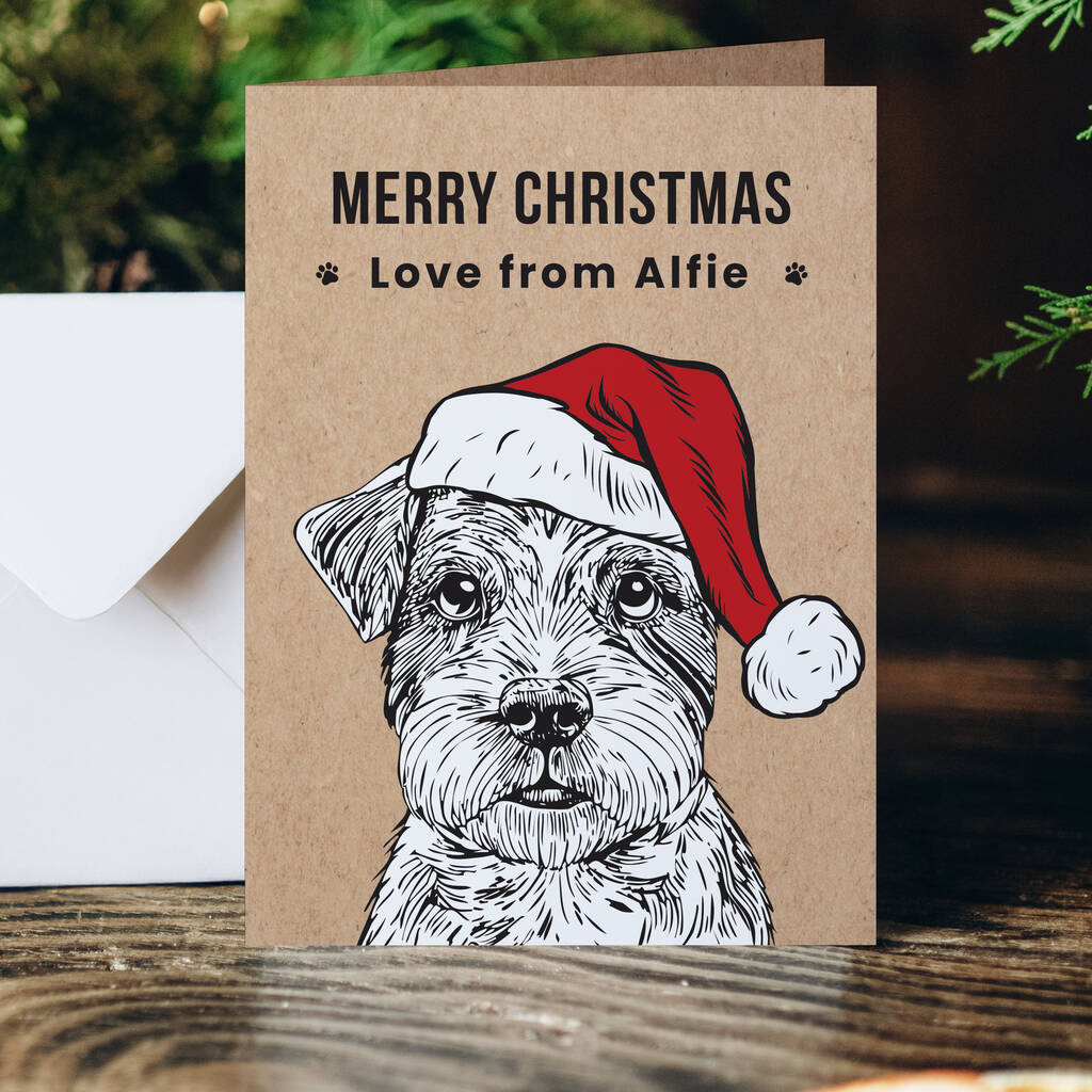 Dog Christmas Cards Pack Personalised