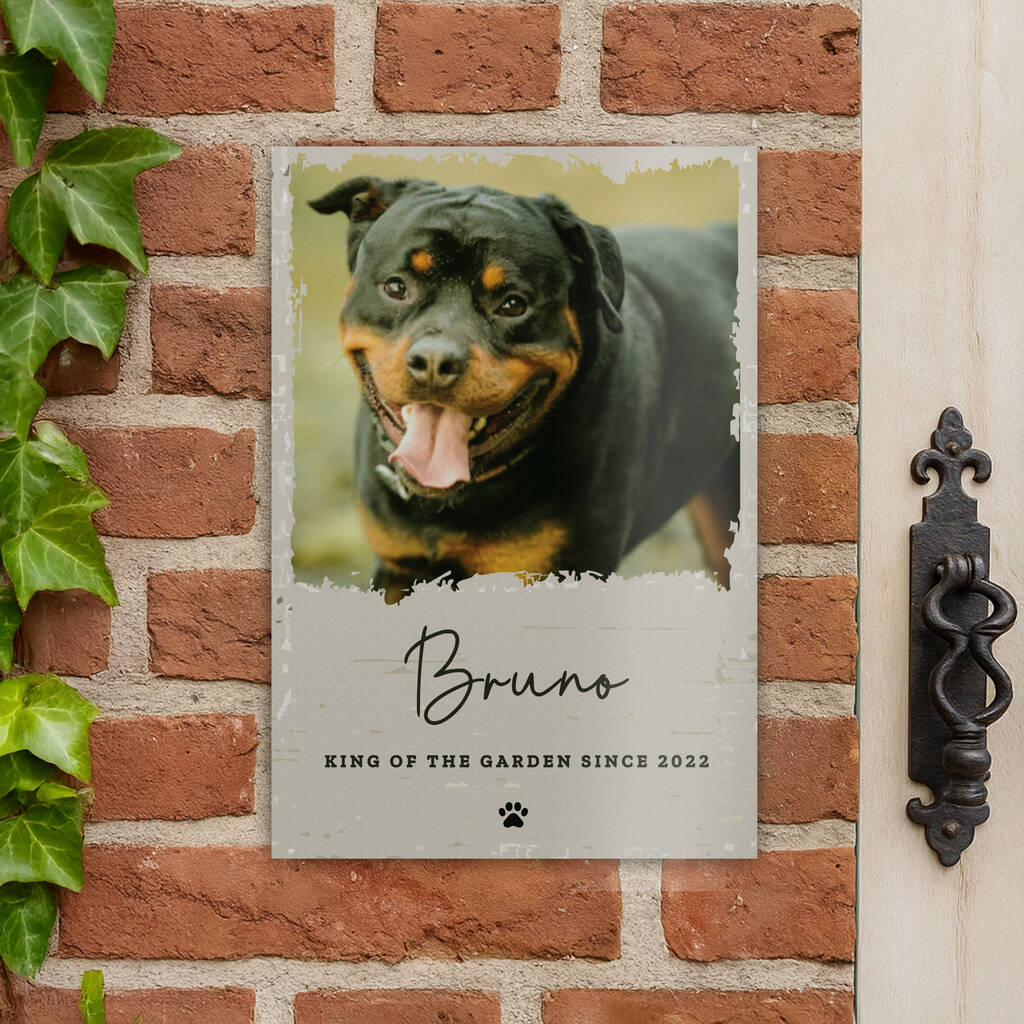 Dog House Sign Personalised Photo Gift