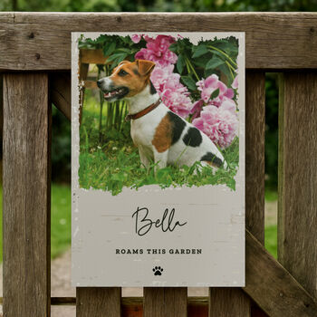 Dog House Sign Personalised Photo Gift