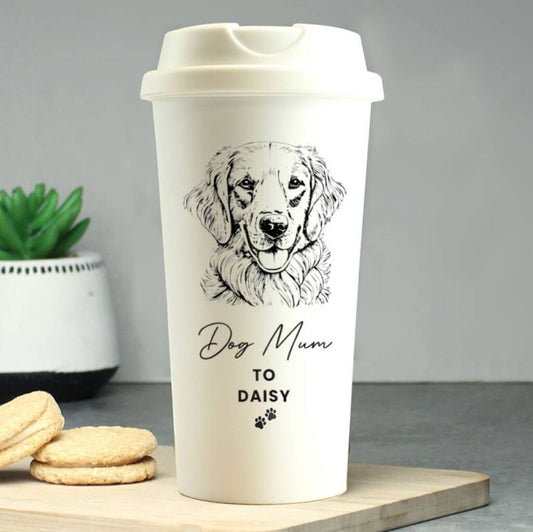 Dog Owner Gifts Personalised Dog Travel Cup