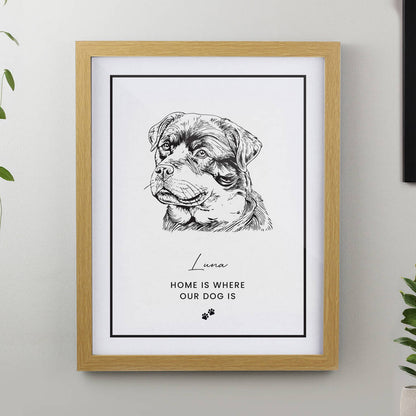 Dog Portrait Dog Owner Gifts