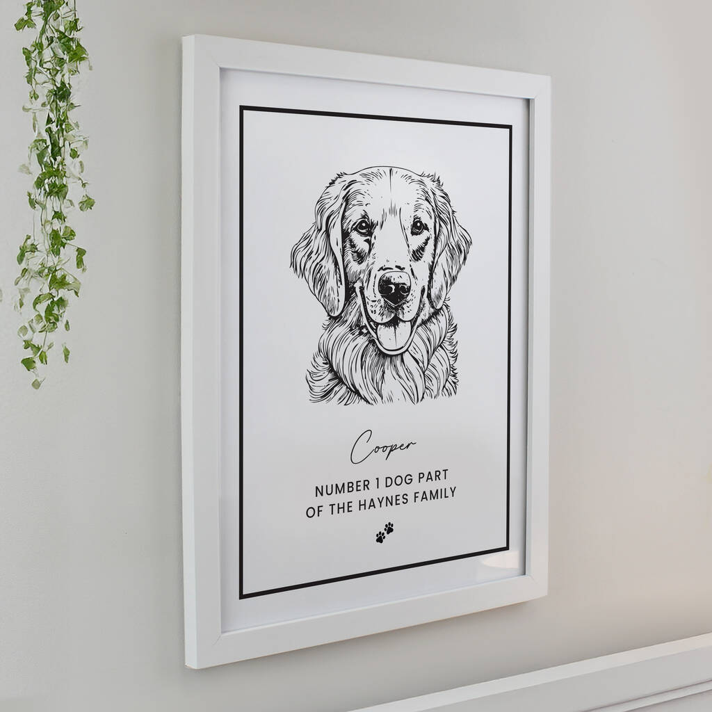 Dog Portrait Dog Owner Gifts
