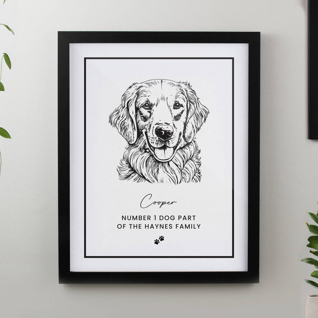 Dog Portrait Dog Owner Gifts