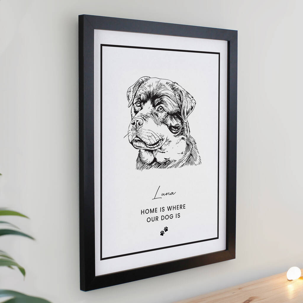 Dog Portrait Dog Owner Gifts