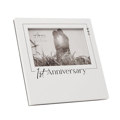 Amore Photo Frame '1st Anniversary' - 6" x 4"