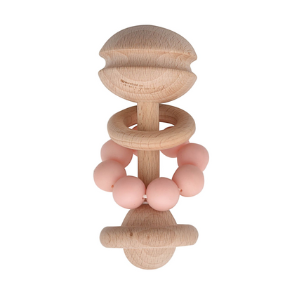 Bambino Rattle Teething Toy Pink
