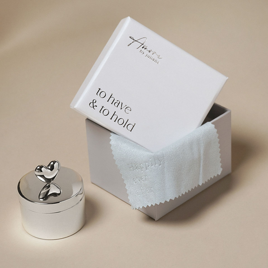 Wedding Silver Plated Ring Box