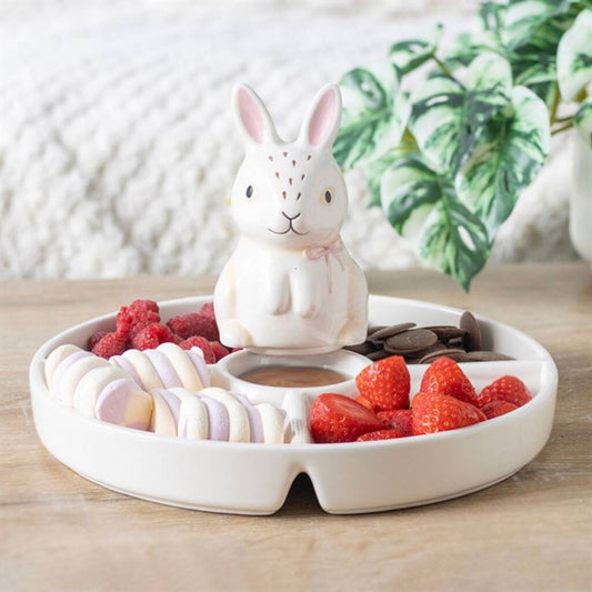 Easter Bunny Serving Platter Snack Dish