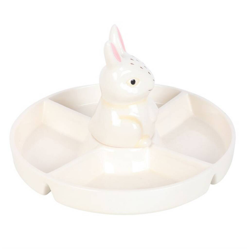 Easter Bunny Serving Platter Snack Dish
