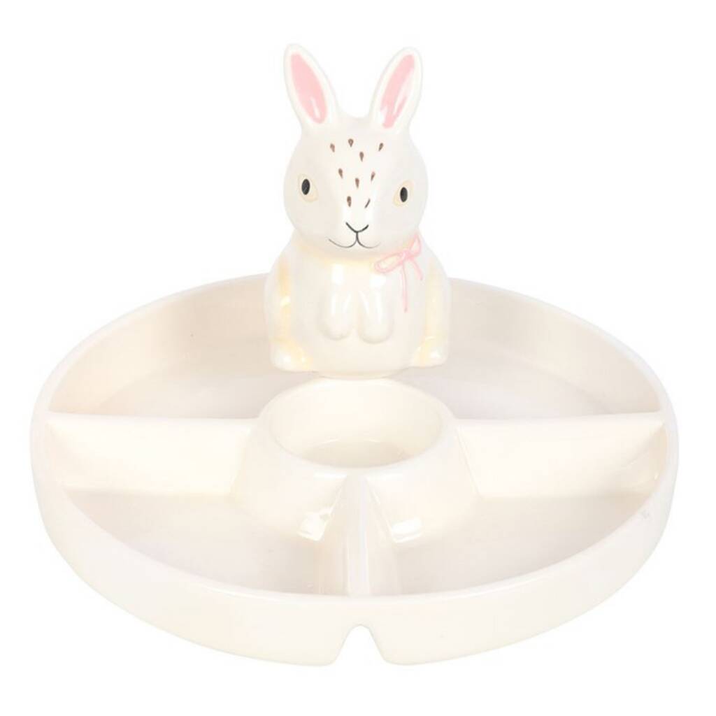 Easter Bunny Serving Platter Snack Dish