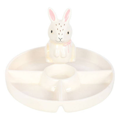 Easter Bunny Serving Platter Snack Dish