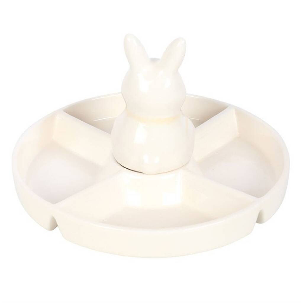 Easter Bunny Serving Platter Snack Dish