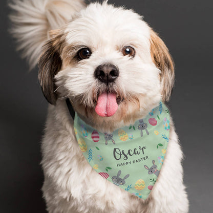 Easter Dog Bandana Personalised With Dog Name