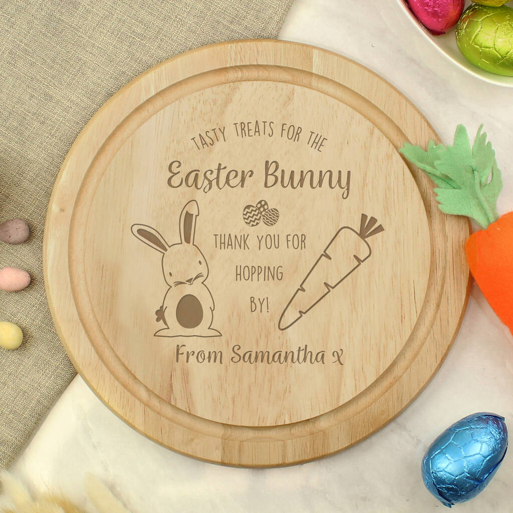 Easter Gift For Children Personalised Easter Bunny Treat Board