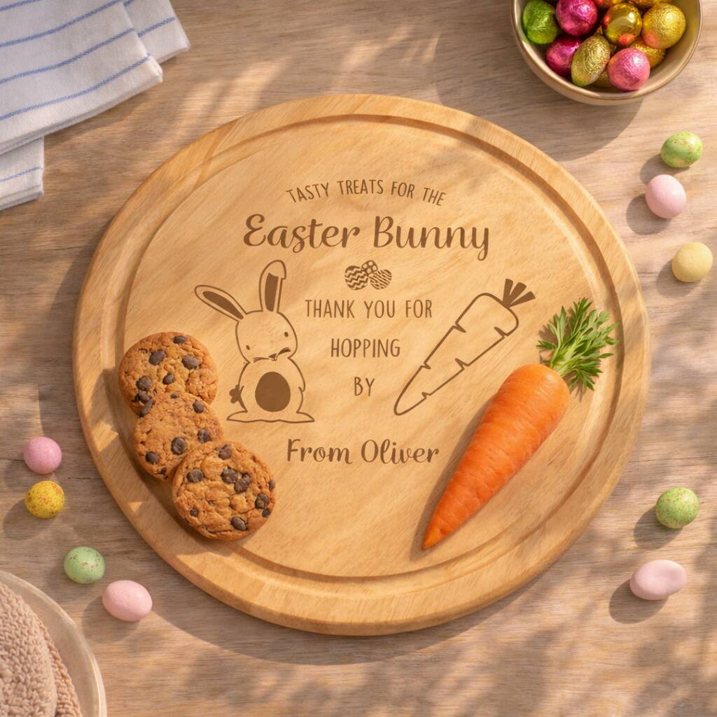 Easter Gift For Children Personalised Easter Bunny Treat Board