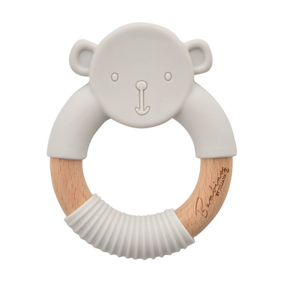 Bambino Teddy Teether Grey