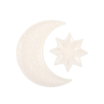 Eid Gifts Moon And Star Ceramic Dish Set