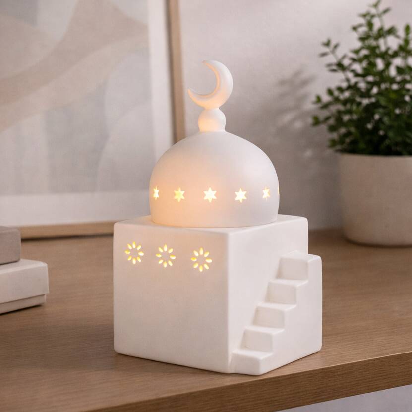 Eid Gifts White Mosque Home Decor