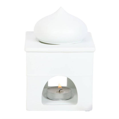 Eid Gifts White Mosque Oil Burner