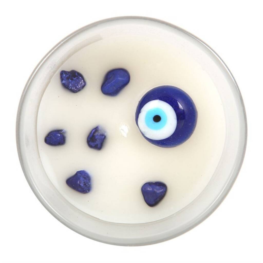 Evil Eye Crystal Candle Good Energy Gifts
