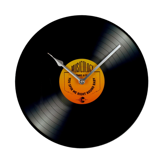 Glass Wall Clock 30cm - Record