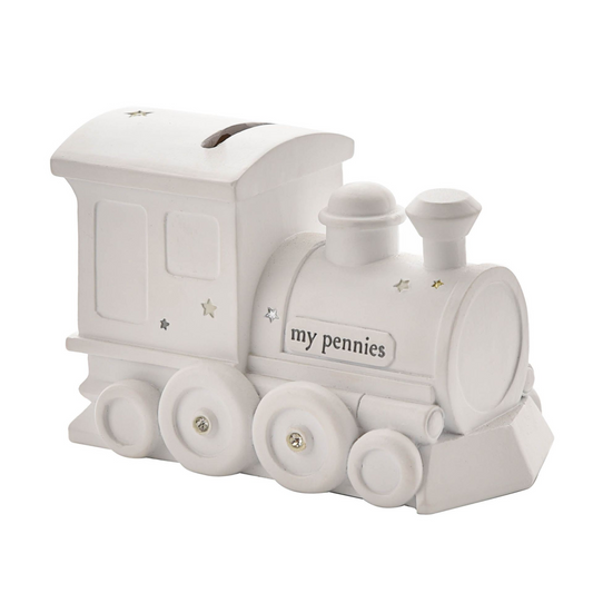 Train Money Box - Christening Gift