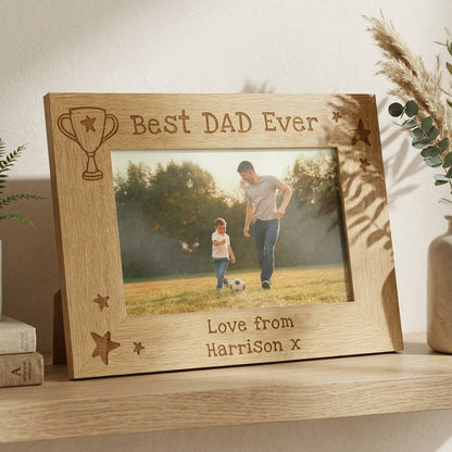 Fathers Day Gifts Engraved Photo Frame 6x4