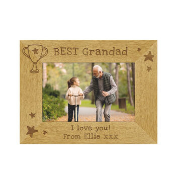 Fathers Day Gifts Engraved Photo Frame 6x4