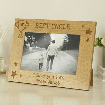 Fathers Day Gifts Engraved Photo Frame 6x4