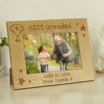 Fathers Day Gifts Engraved Photo Frame 6x4