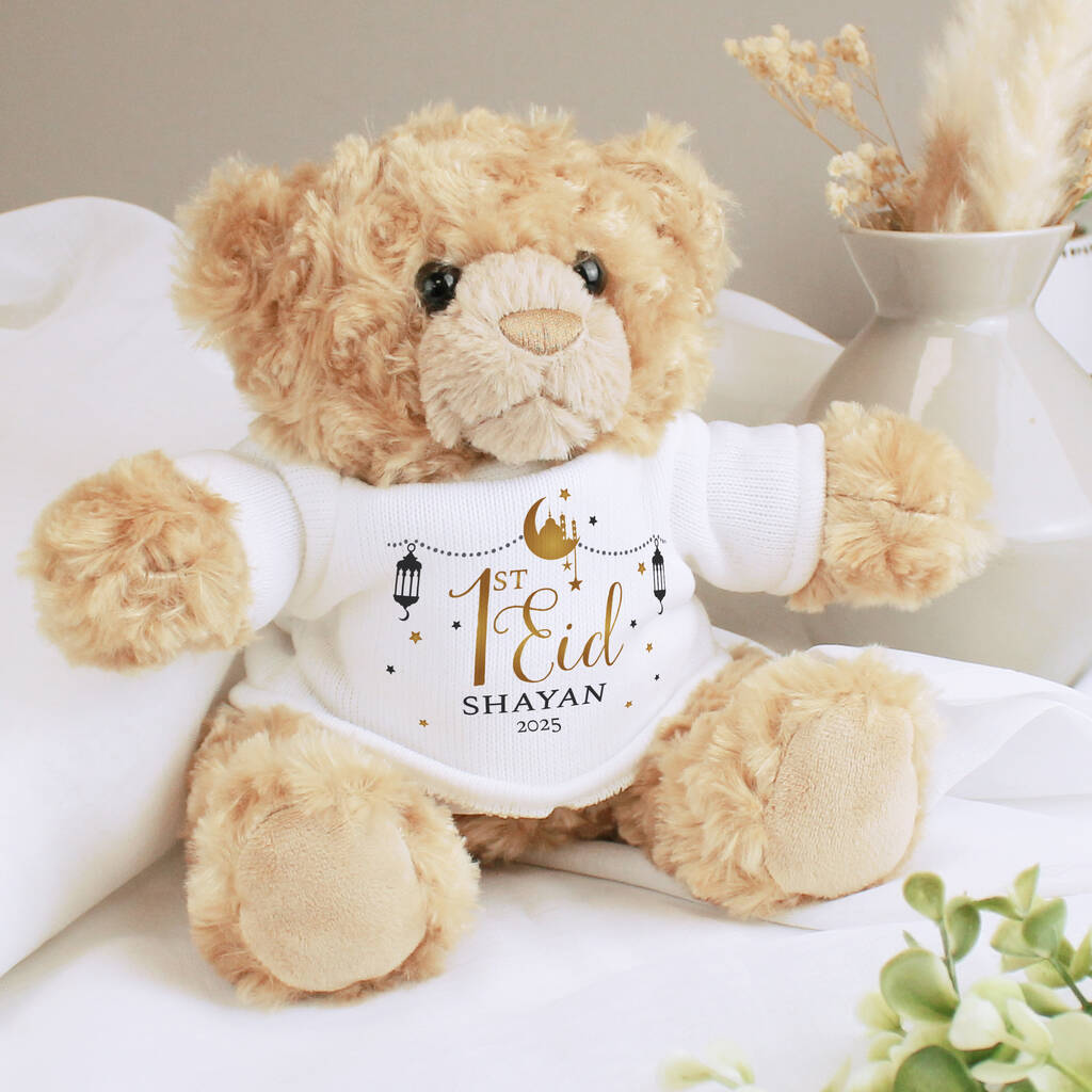 First Eid Baby Gifts Personalised Teddy Bear 1st Eid