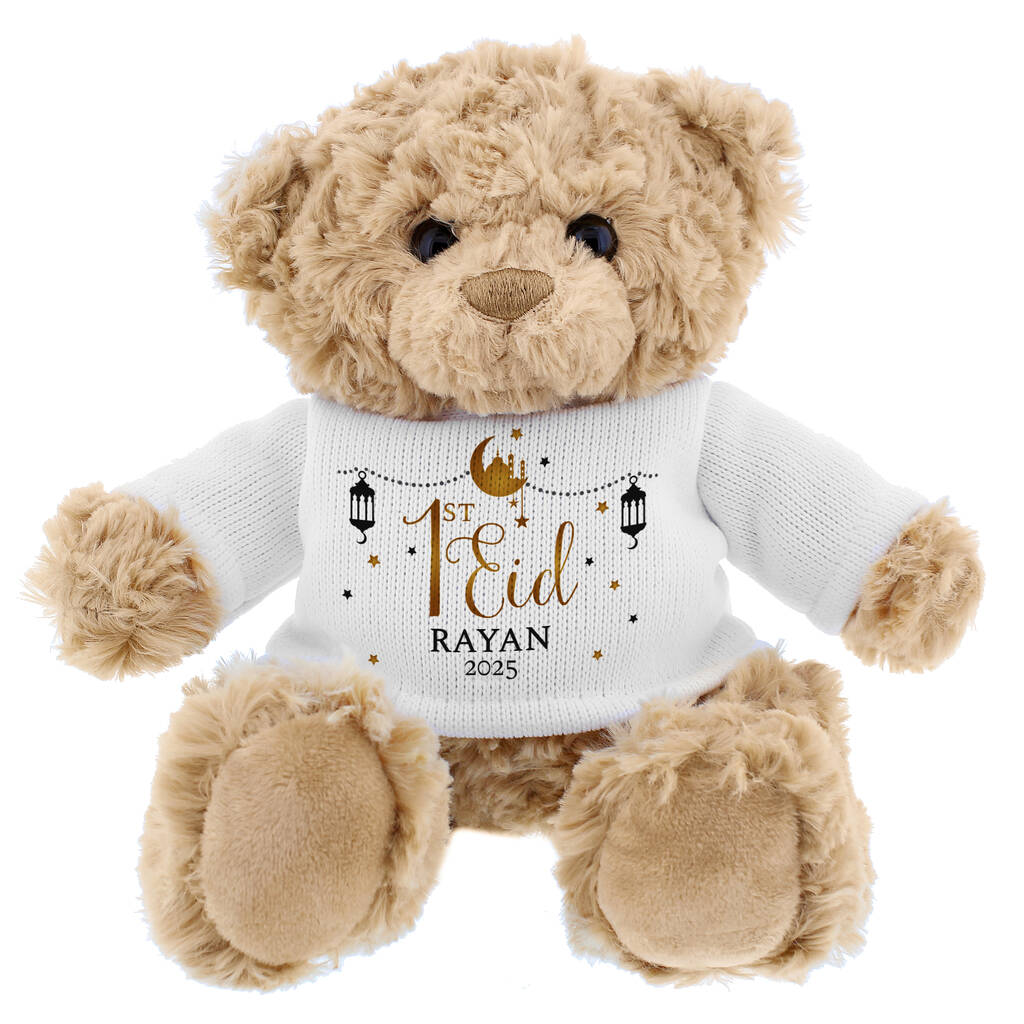 First Eid Baby Gifts Personalised Teddy Bear 1st Eid