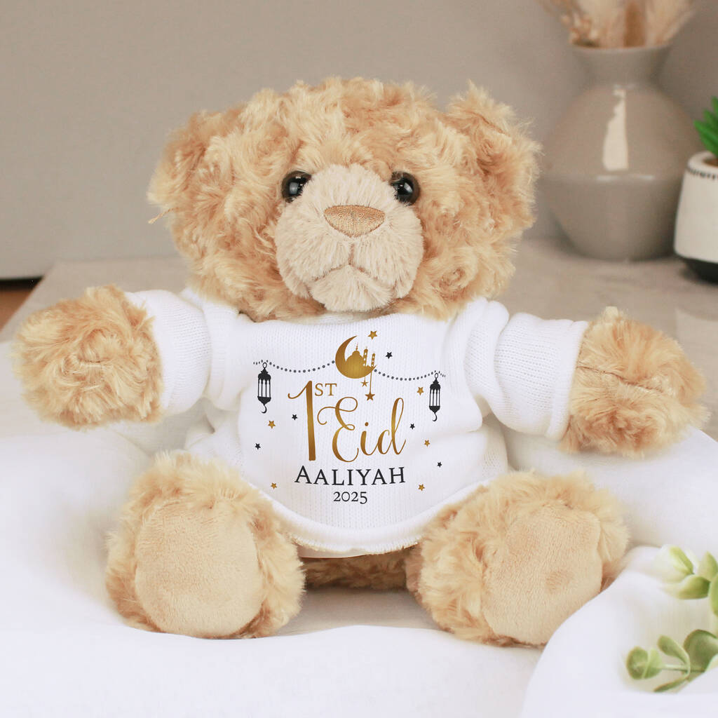 First Eid Baby Gifts Personalised Teddy Bear 1st Eid