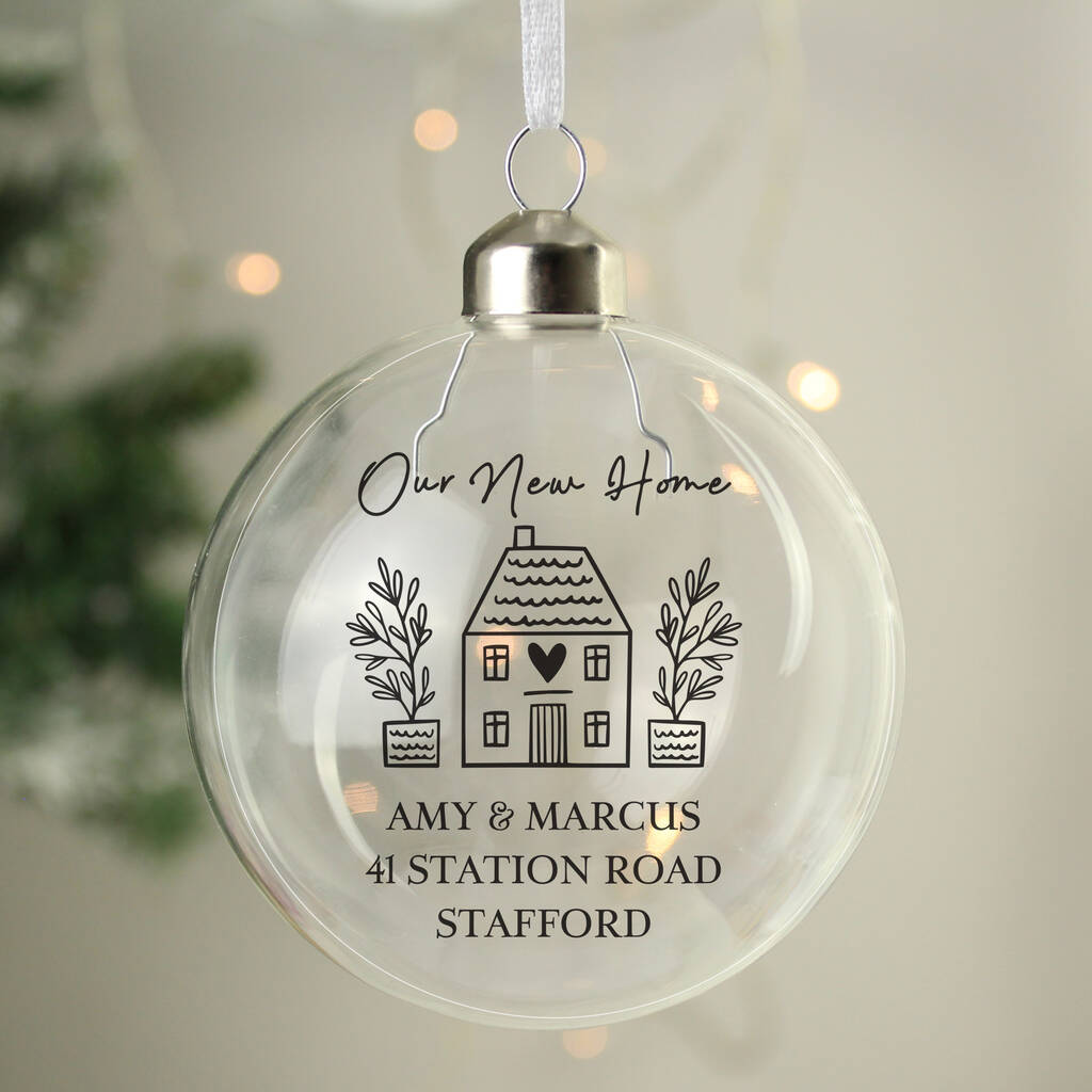 First Home Christmas Bauble Housewarming Gift