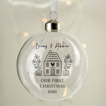 First Home Christmas Bauble Housewarming Gift
