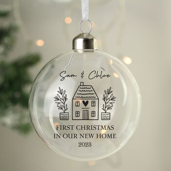 First Home Christmas Bauble Housewarming Gift