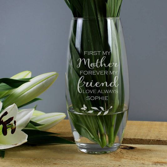 First My Mother Forever My Friend Mothers Day Flowers Vase