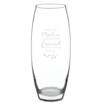 First My Mother Forever My Friend Mothers Day Flowers Vase